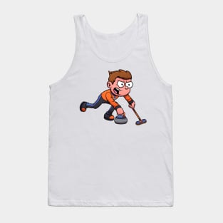 Curling Boy Tank Top